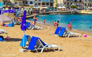 A very popular beach on the island of Gozo, Marsalforn Bay Gozo Malta is worth a visit as it is more than just swimming here, its a paradise on a tiny island.