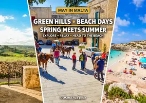 Planning Malta in May? See typical temperatures, swimming conditions, what to wear, early and late May differences, plus practical advice from Malta locals.