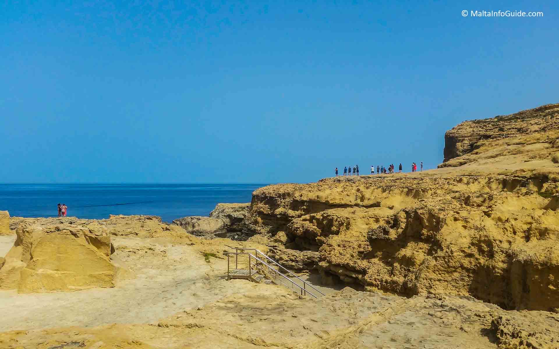 The Azure Window on Gozo that collapsed into the deep sea on the 8th March 2017. The Azure Window collapsed.