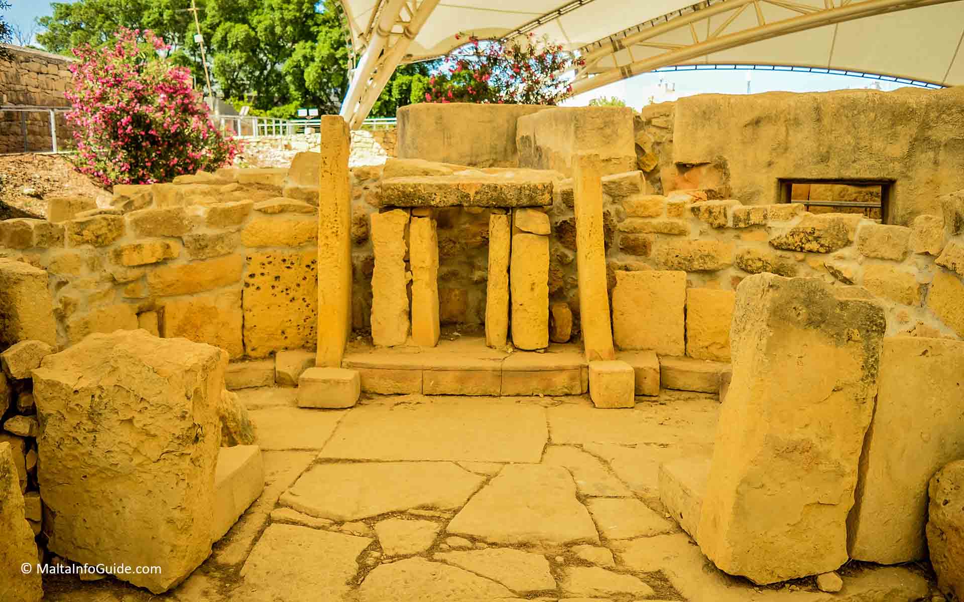 A part of the Tarxien temples Malta.