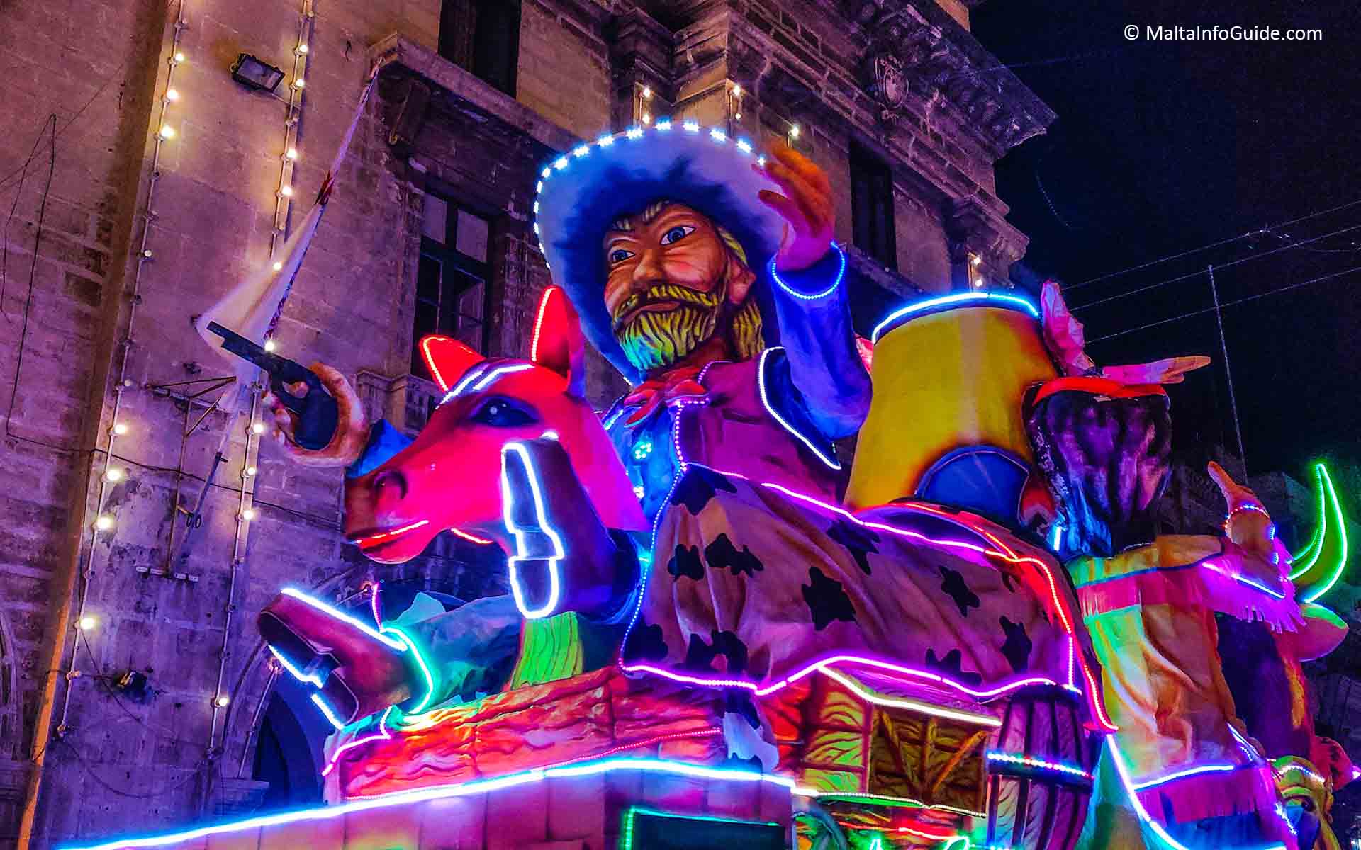 Malta Carnival Photos Colourful Floats and Merry making from Malta
