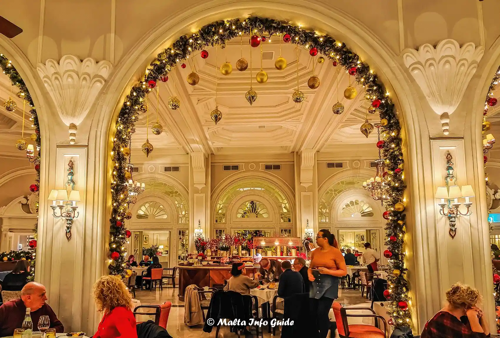 Early Christmas dining at the Phoenicia Hotel.