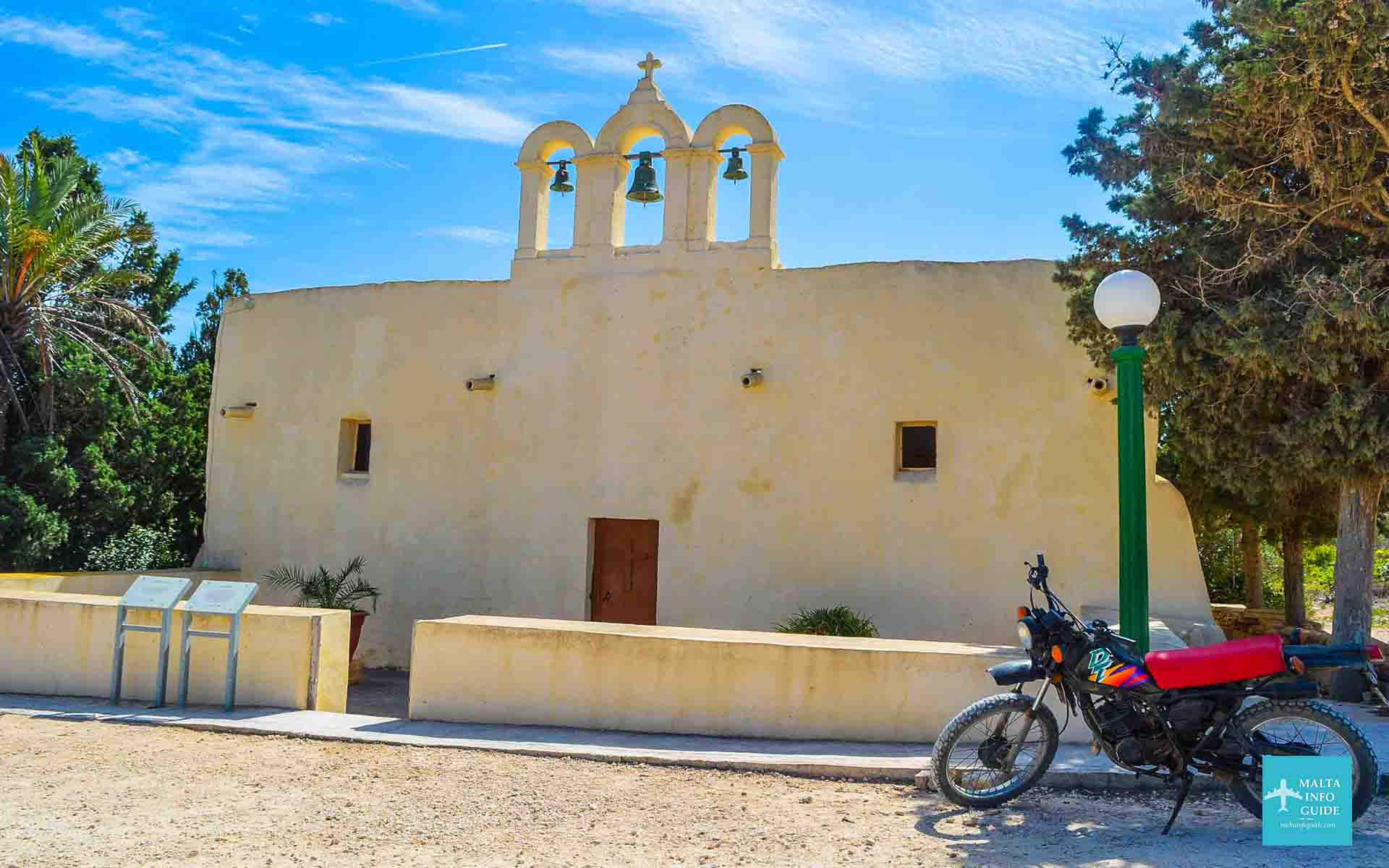 The only chapel on the island of Comino.