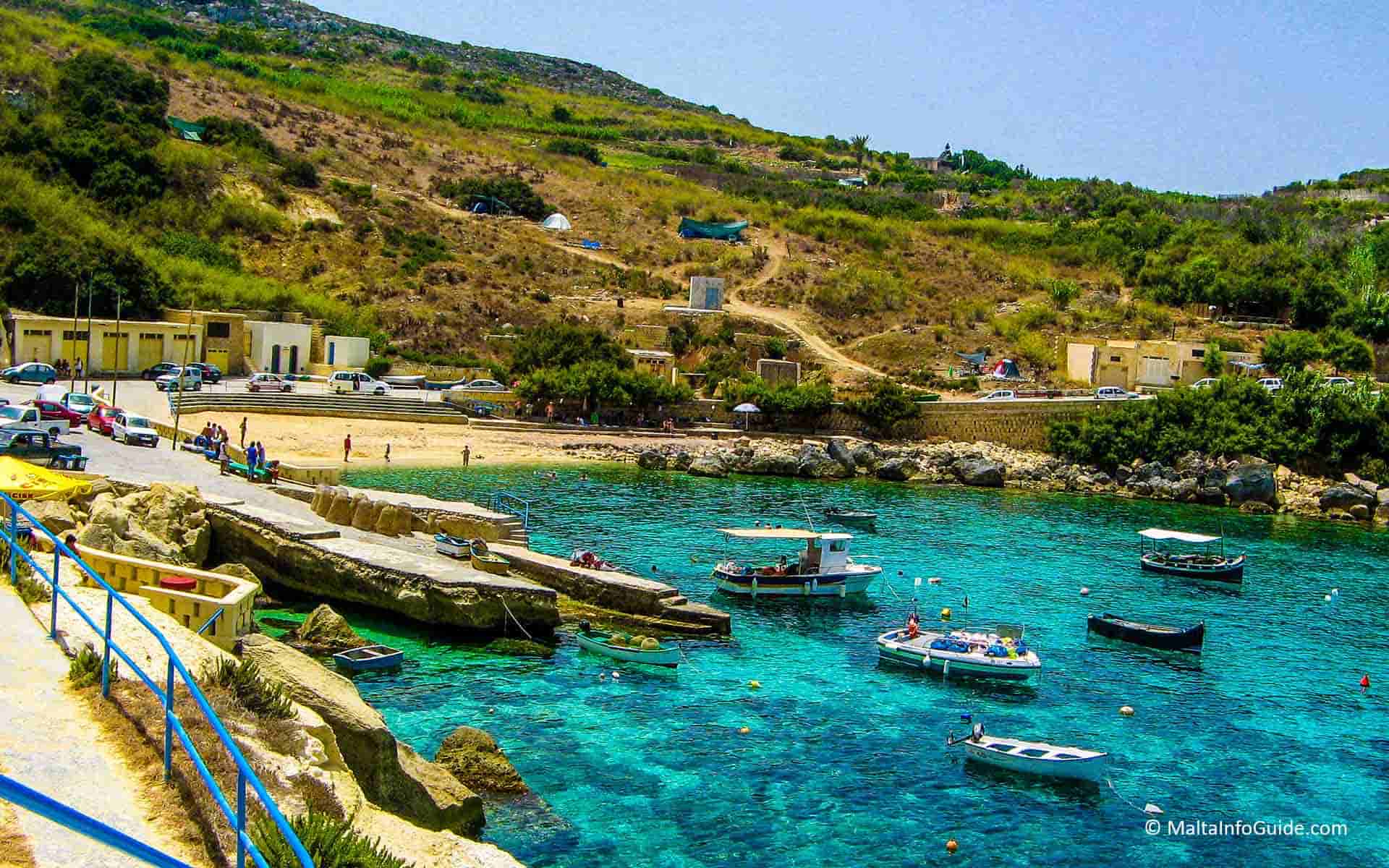 The small bay of Dahlet Qorrot Gozo