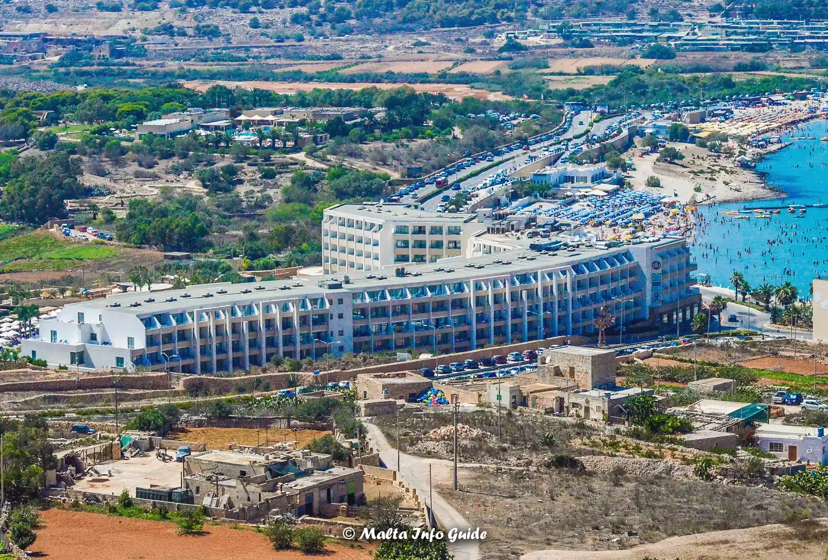 db Seabank Resort beside Mellieħa Bay with the sandy Għadira beach nearby.