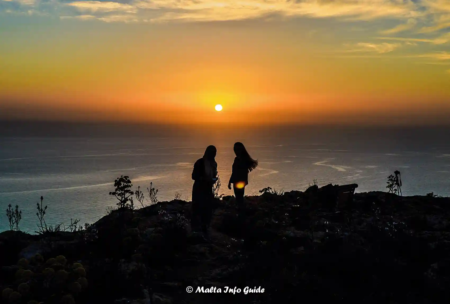 Dingli Cliffs at sunset.