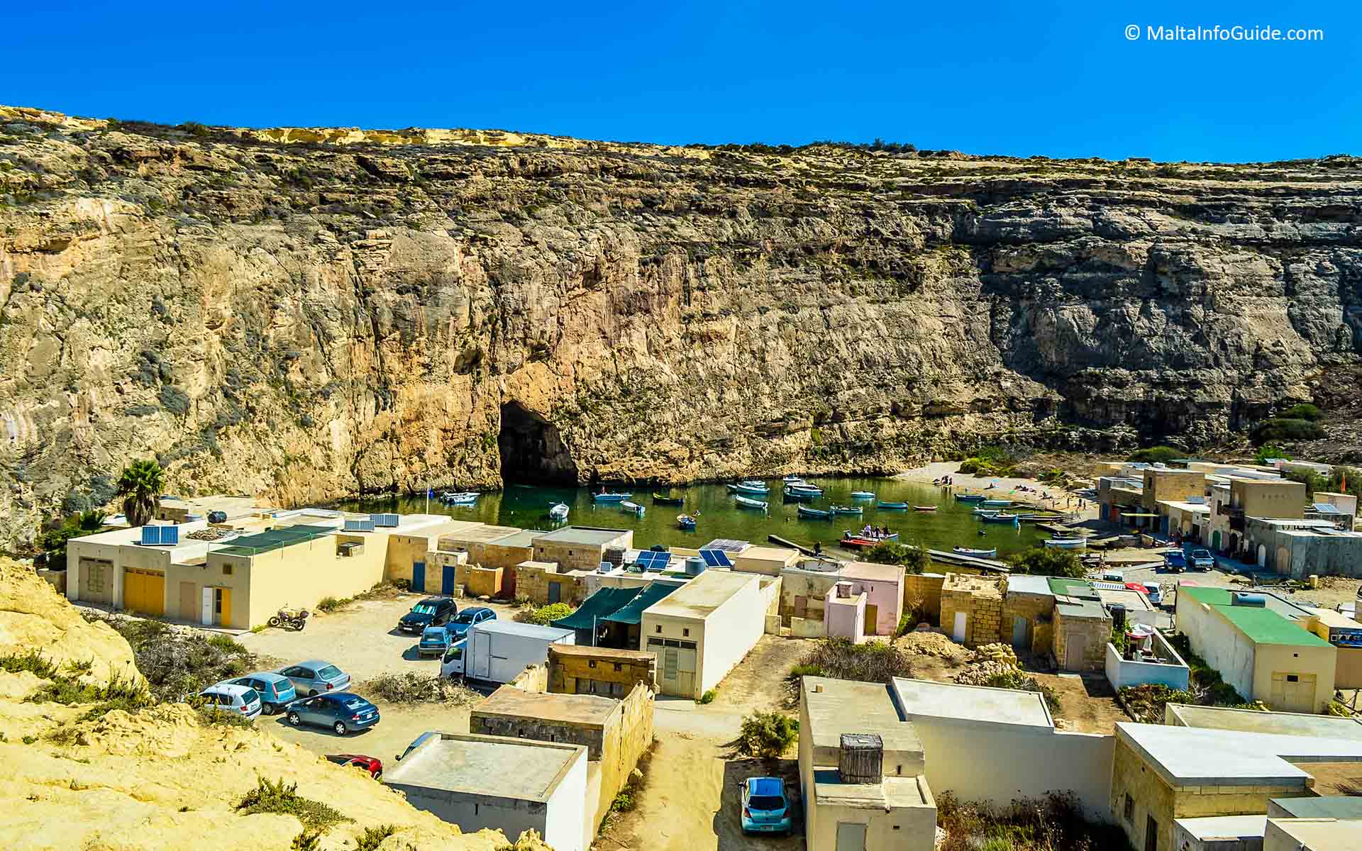 The Inland Sea at Dwejra bay Gozo.