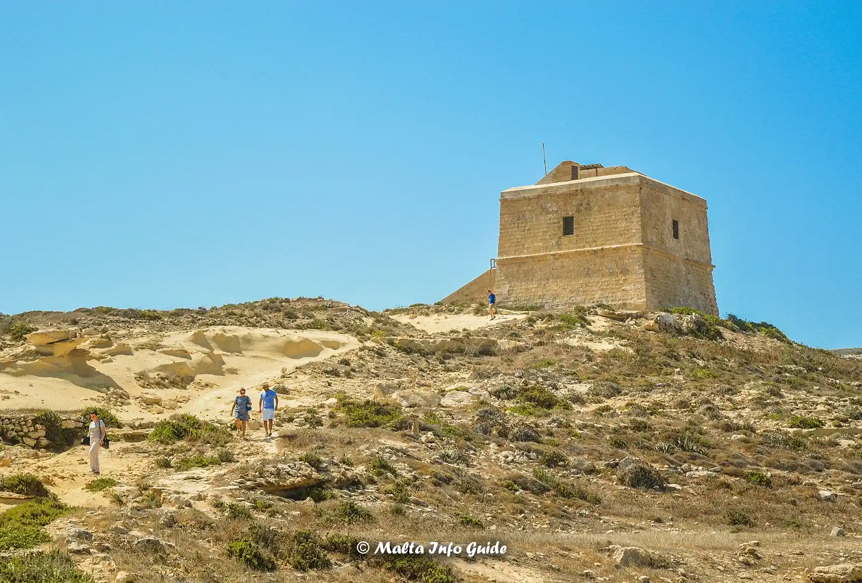 Dwejra Tower at the island of Gozo.