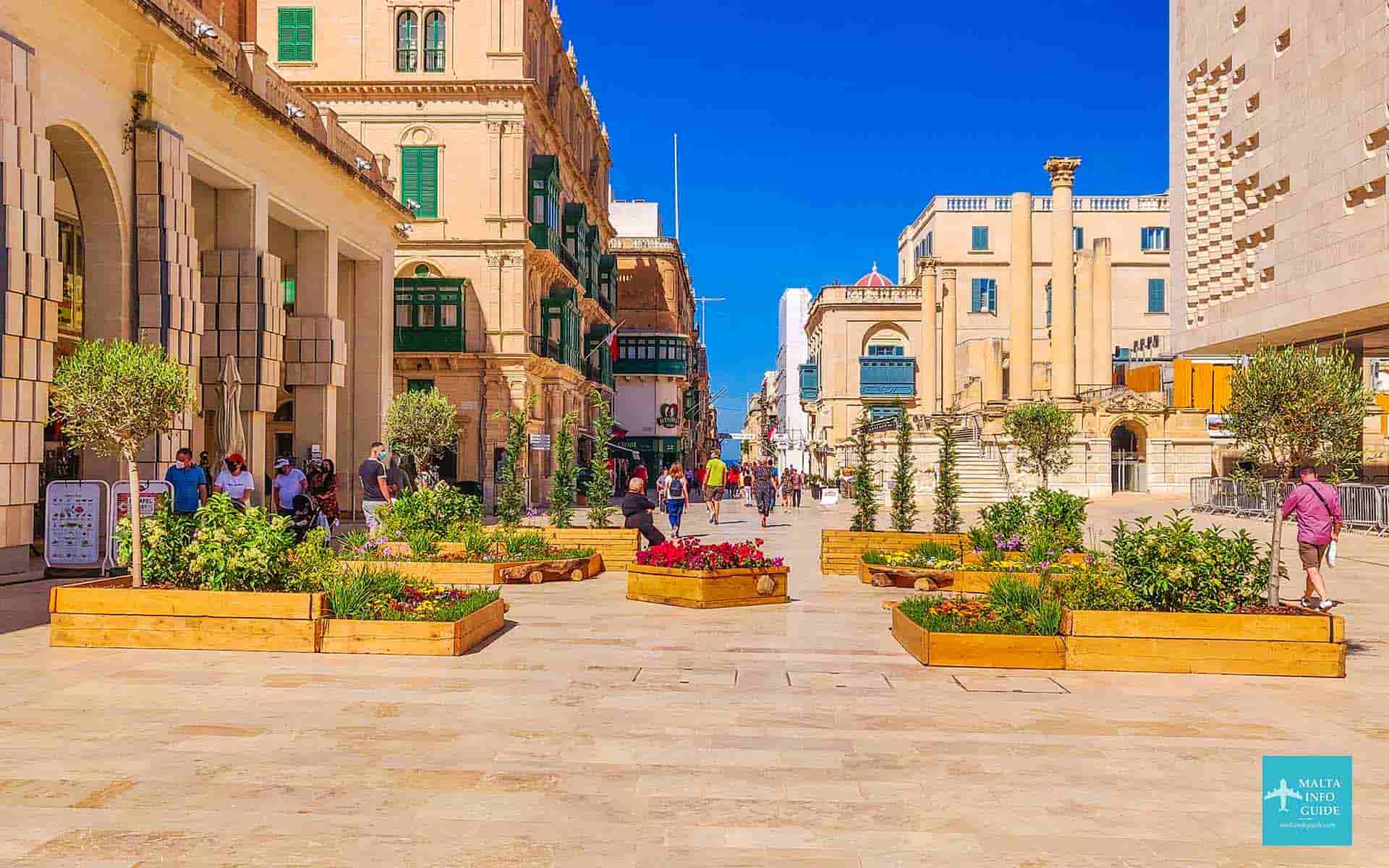 Pots of flowers at the entrance of Malta Valletta. Pots of flowers at the entrance of Malta Valletta.