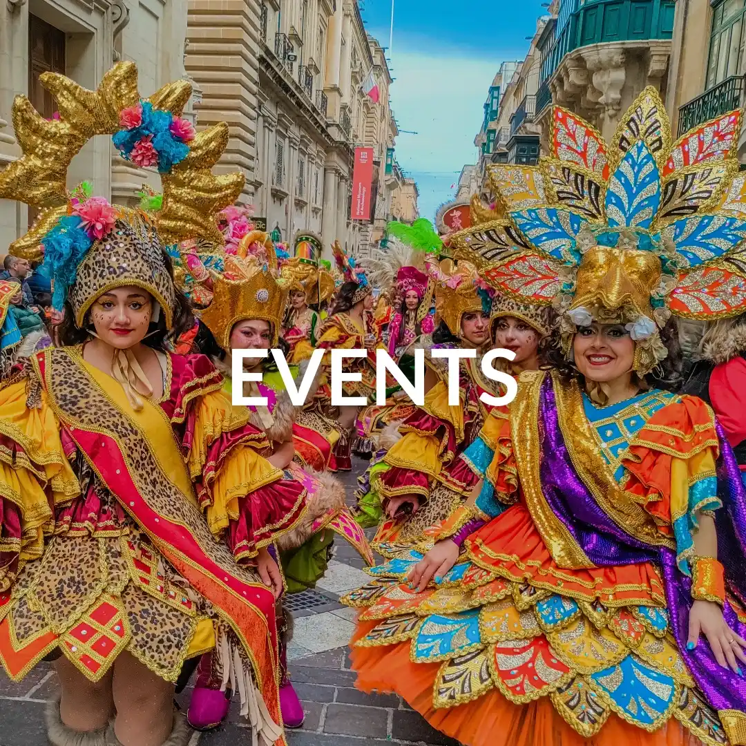 Women dressed for Carnival in Malta.