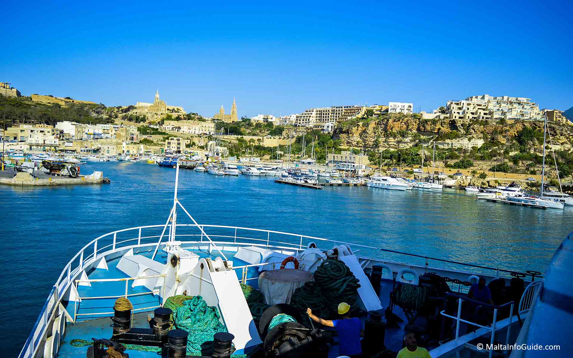 Mooring at Gozo island
