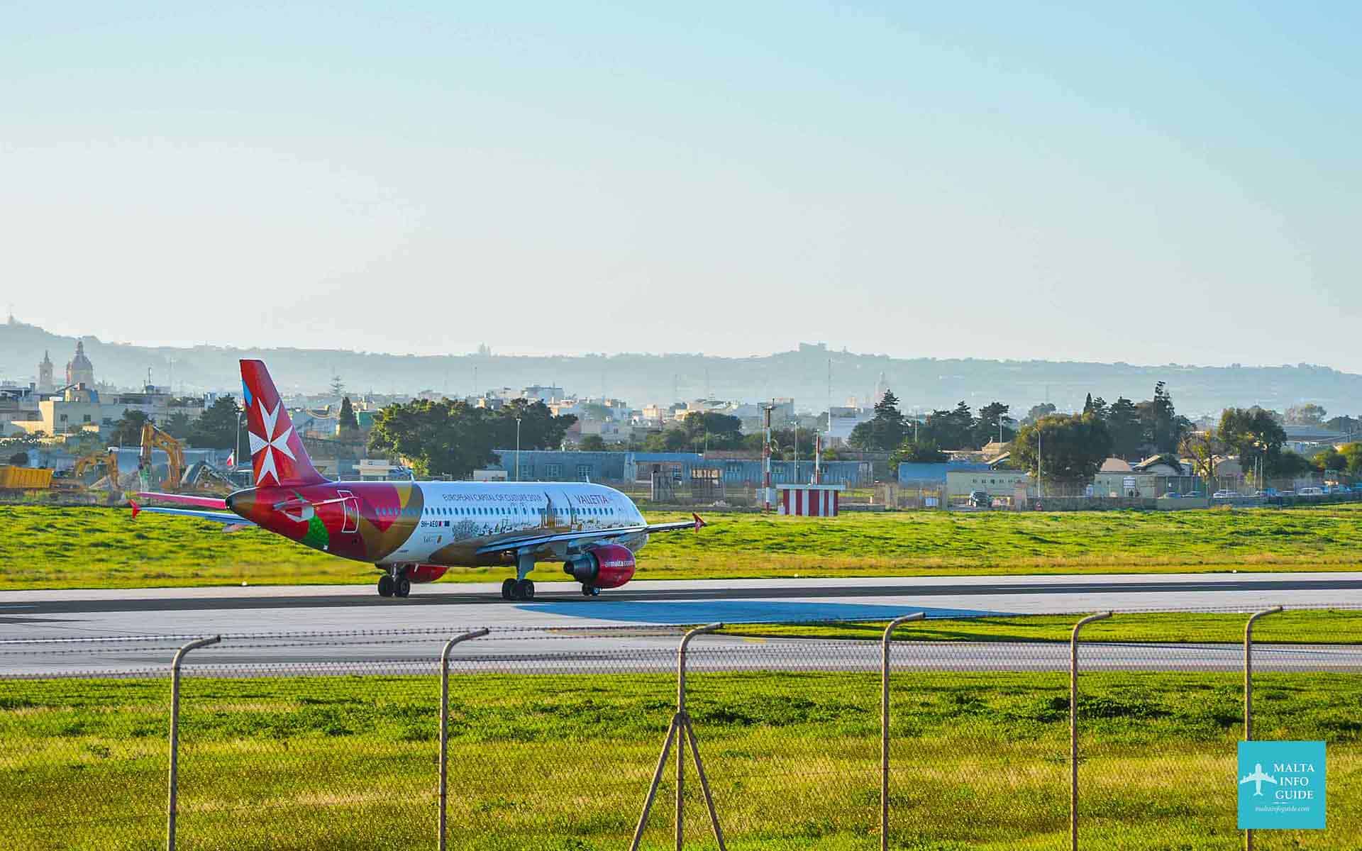 Air Malta getting ready to take off.