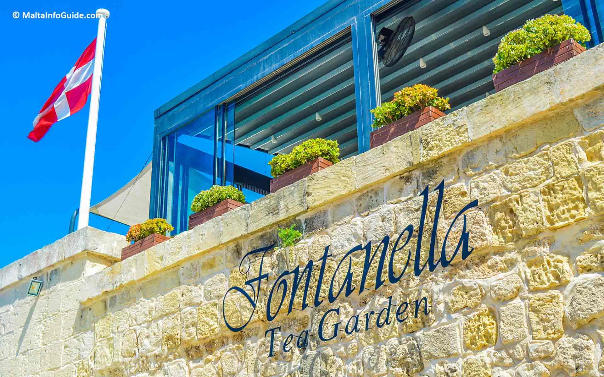 The facade of Fontanella Tea Garden.