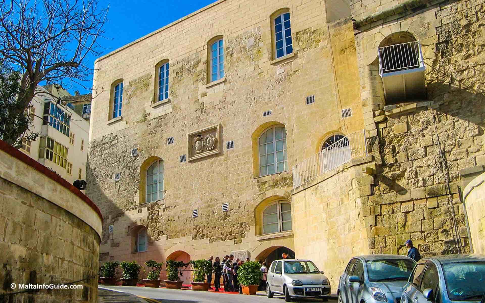 The outside of The Fortress Builders -
Fortifications Interpretation Centre Valletta Malta