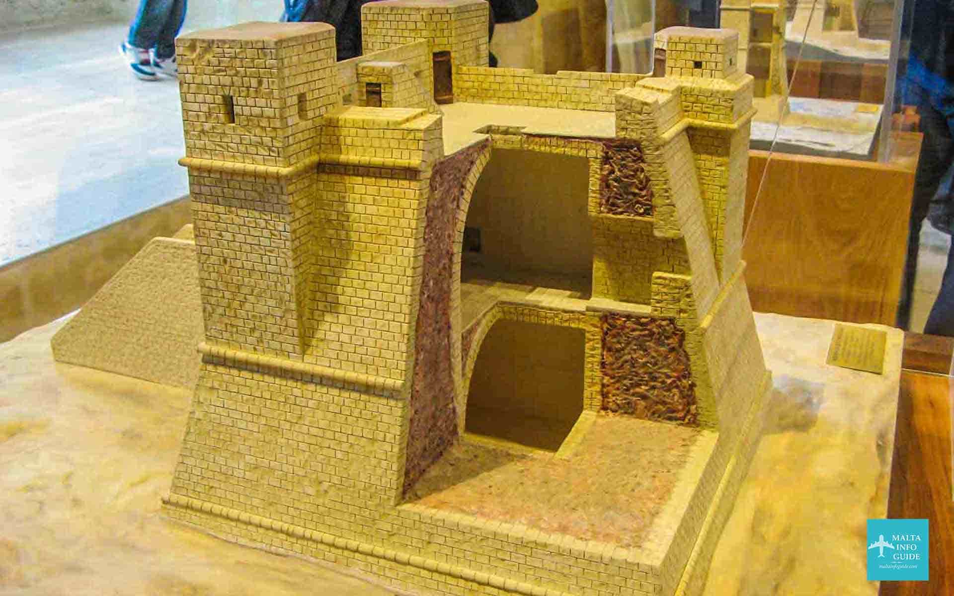 One of the fort replicas at the Fortifications Interpretation Centre Malta.