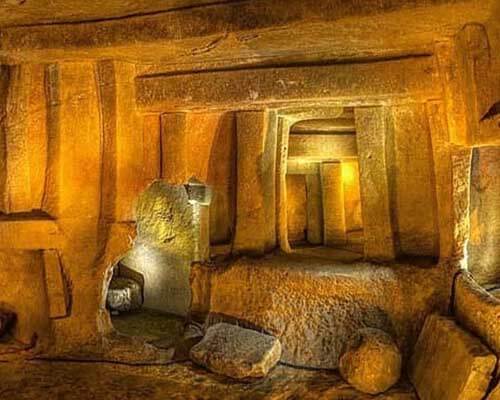 The underground site of Hal Saflieni Hypogeum Malta