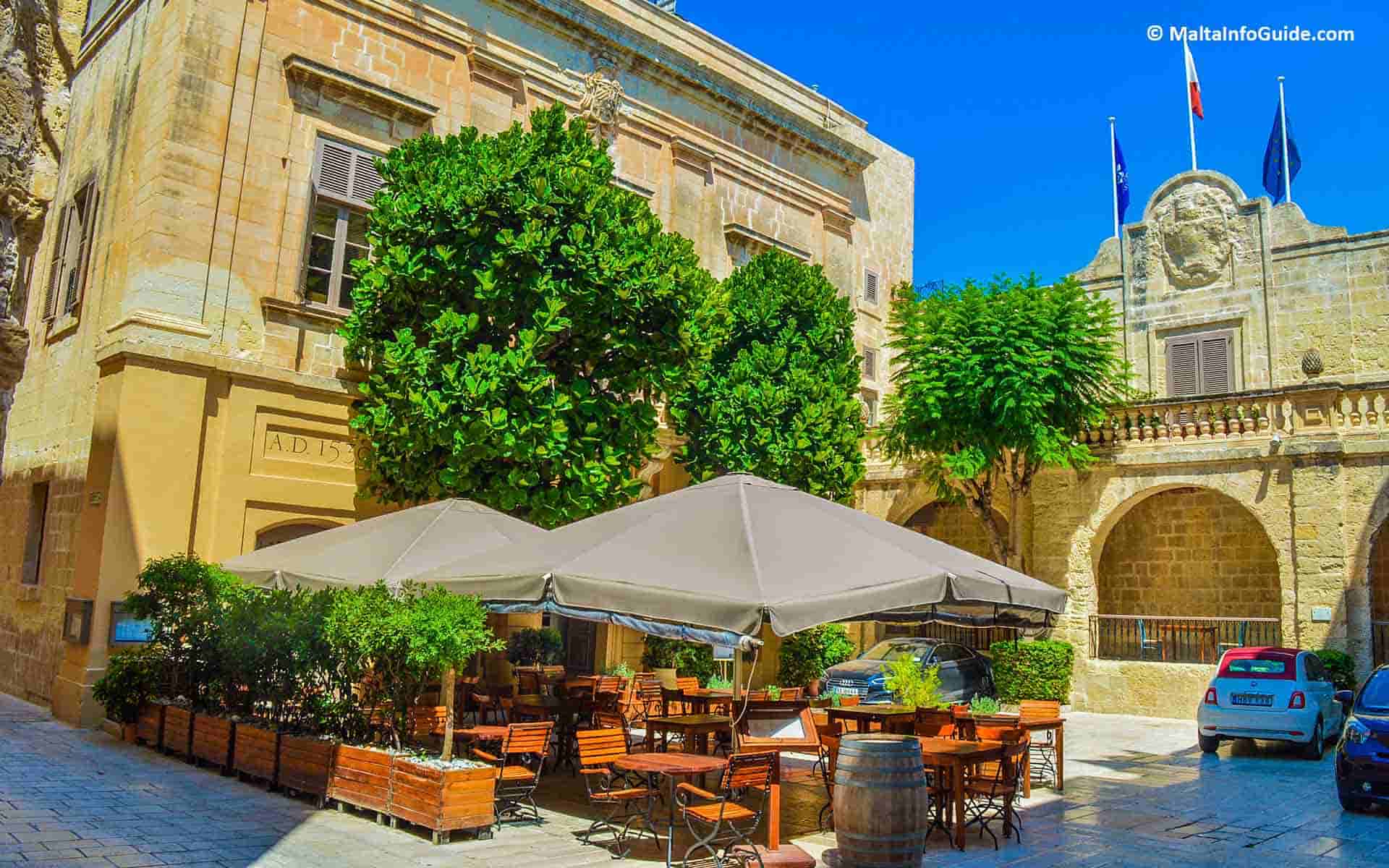 Xara Palace, the one and only hotel in Mdina.