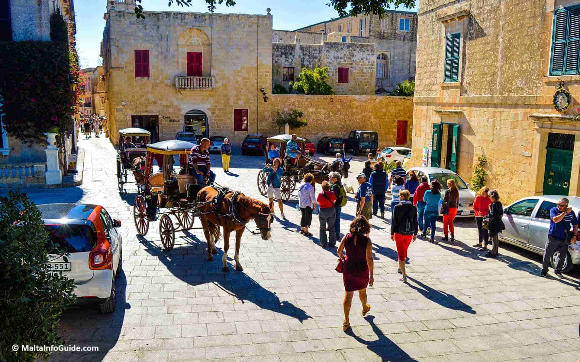Karozzin rides at Mdina Karozzin rides at Mdina