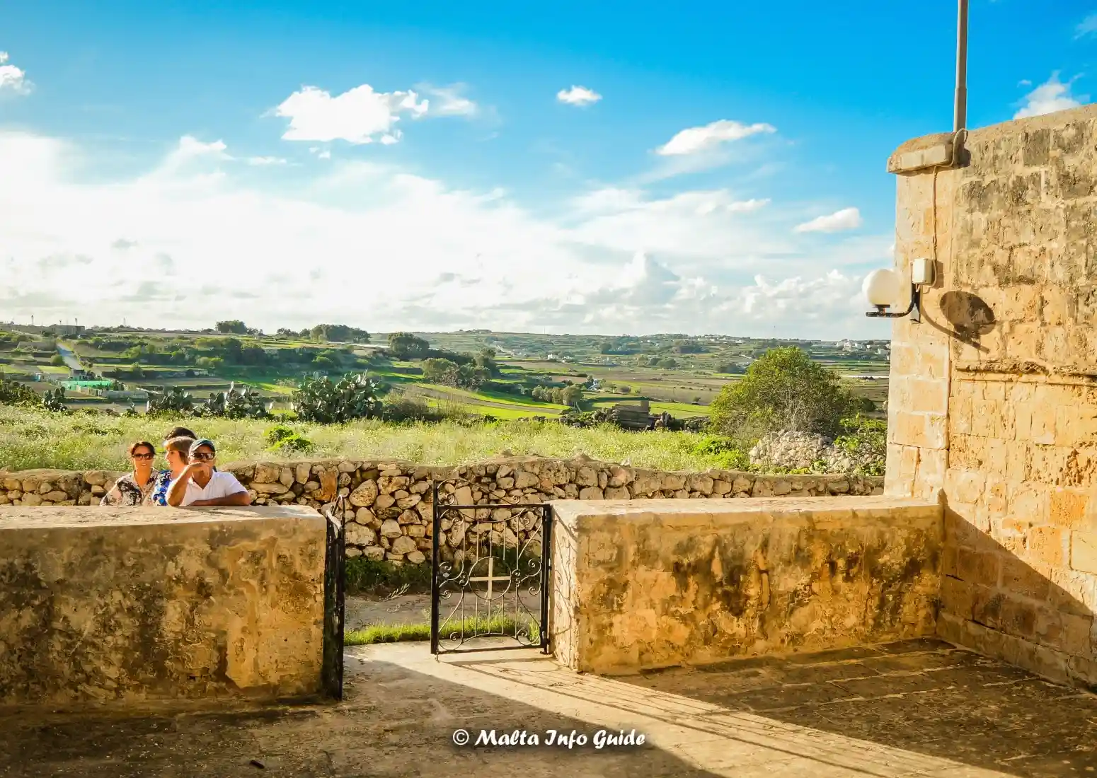 Green countryside in Tal-Lunzjata, Rabat, Malta.