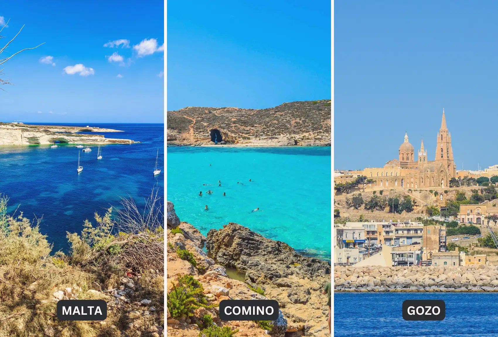 Malta, Gozo and Comino islands.