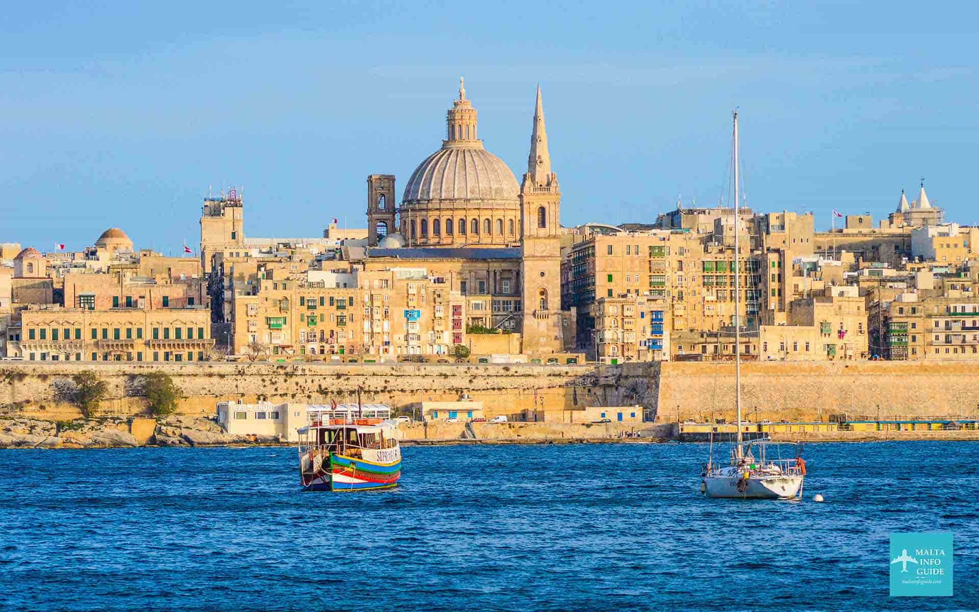 Capital City Valletta From Sliema
