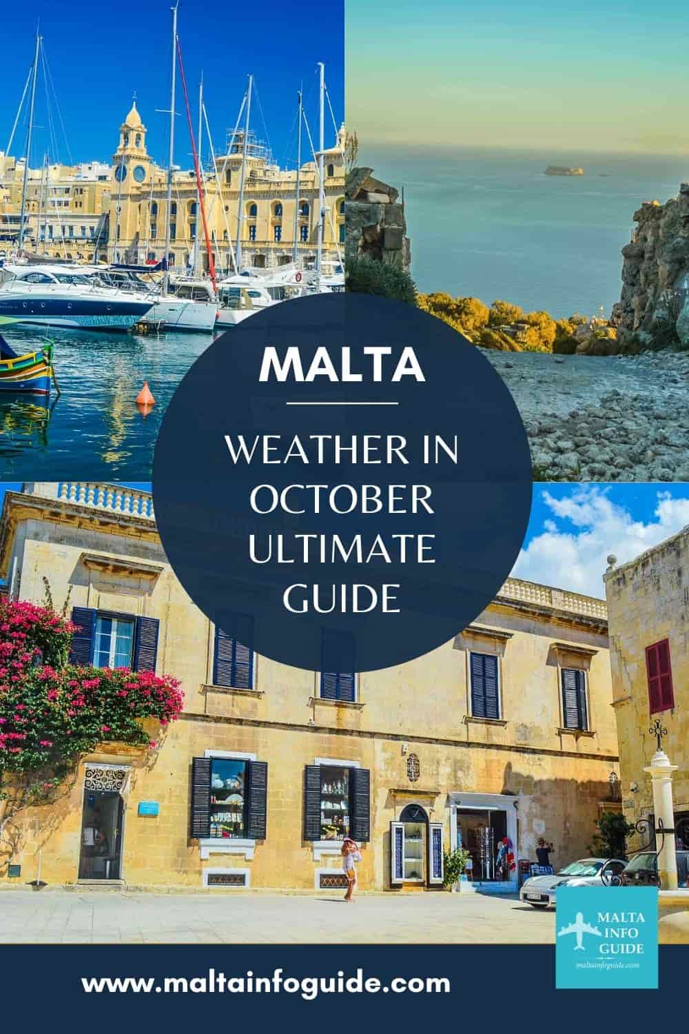 It is cooler by this time, rain and cold weather is expected but beautiful day are very possible when one can also sunbath. Weather in Malta in October page.
