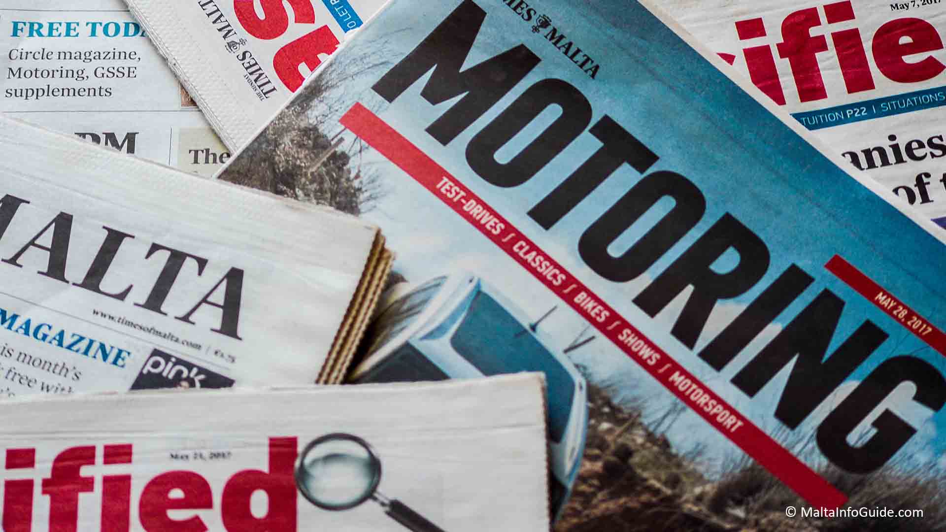 Magazine and newspapers of Malta