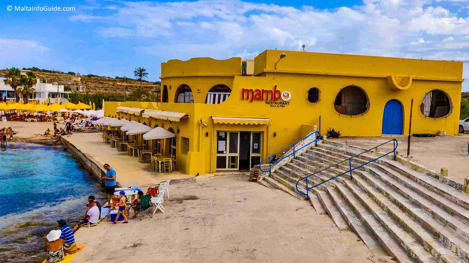 Mambo restaurant near Armier beach
