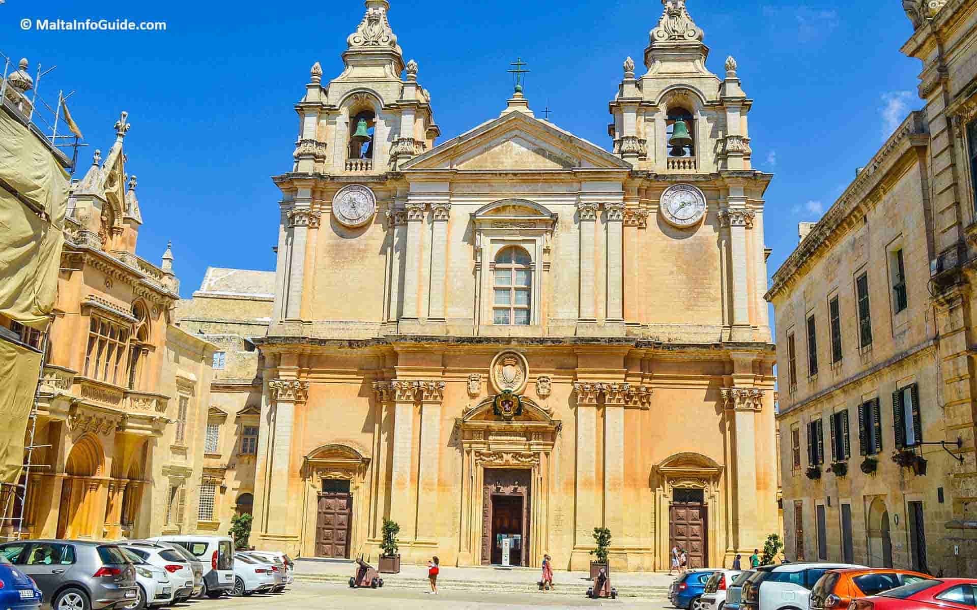 The cathedral is one of our day trip to Mdina places of interest.