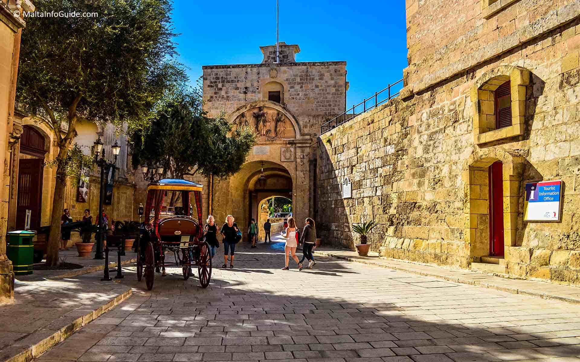 The entrance to Mdina Malta