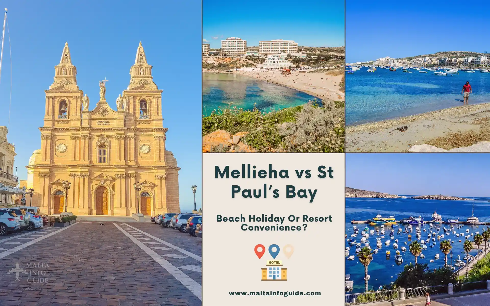 Mellieħa and St Paul’s Bay accommodation comparison.