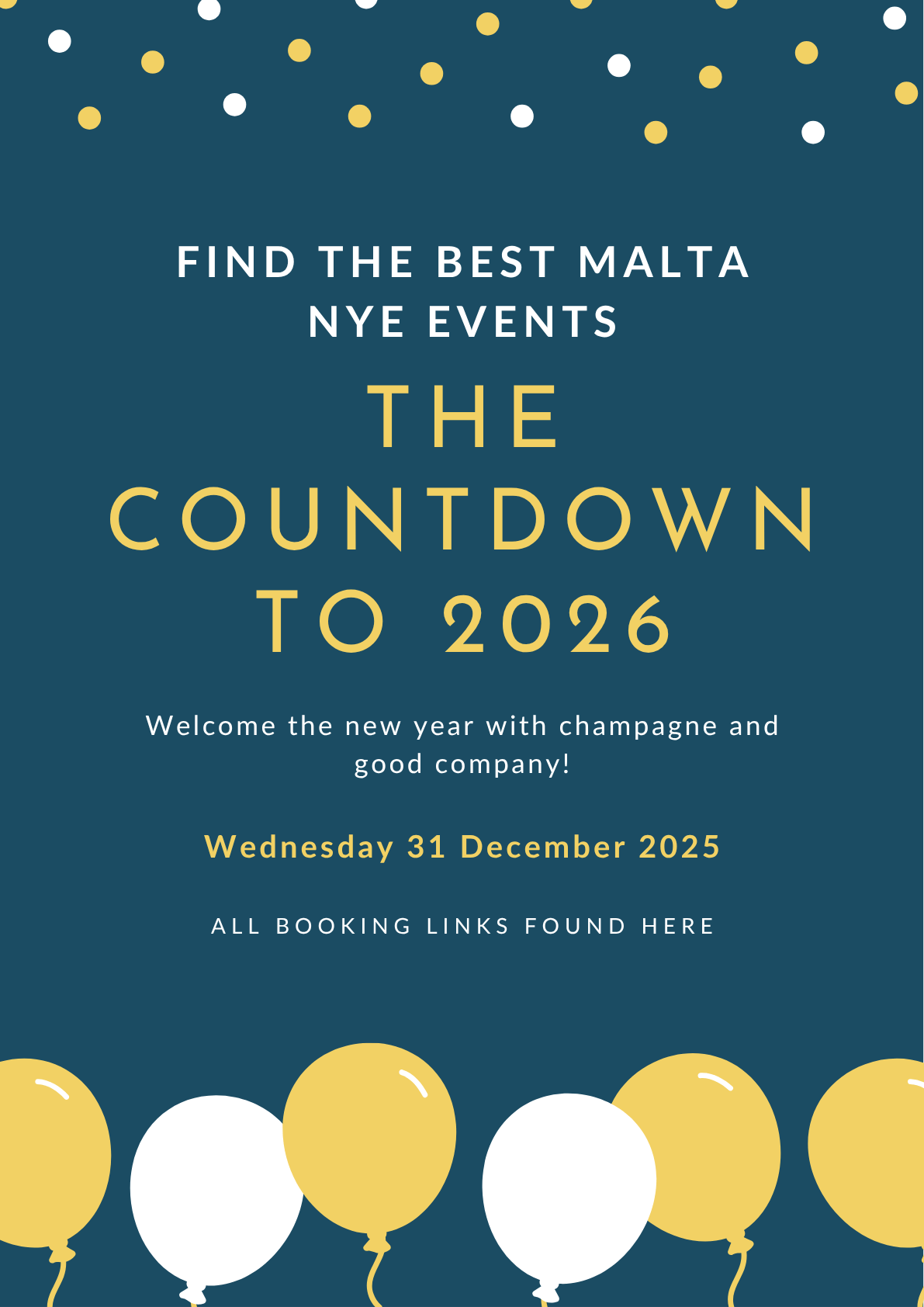 NYE Events in Malta and Gozo