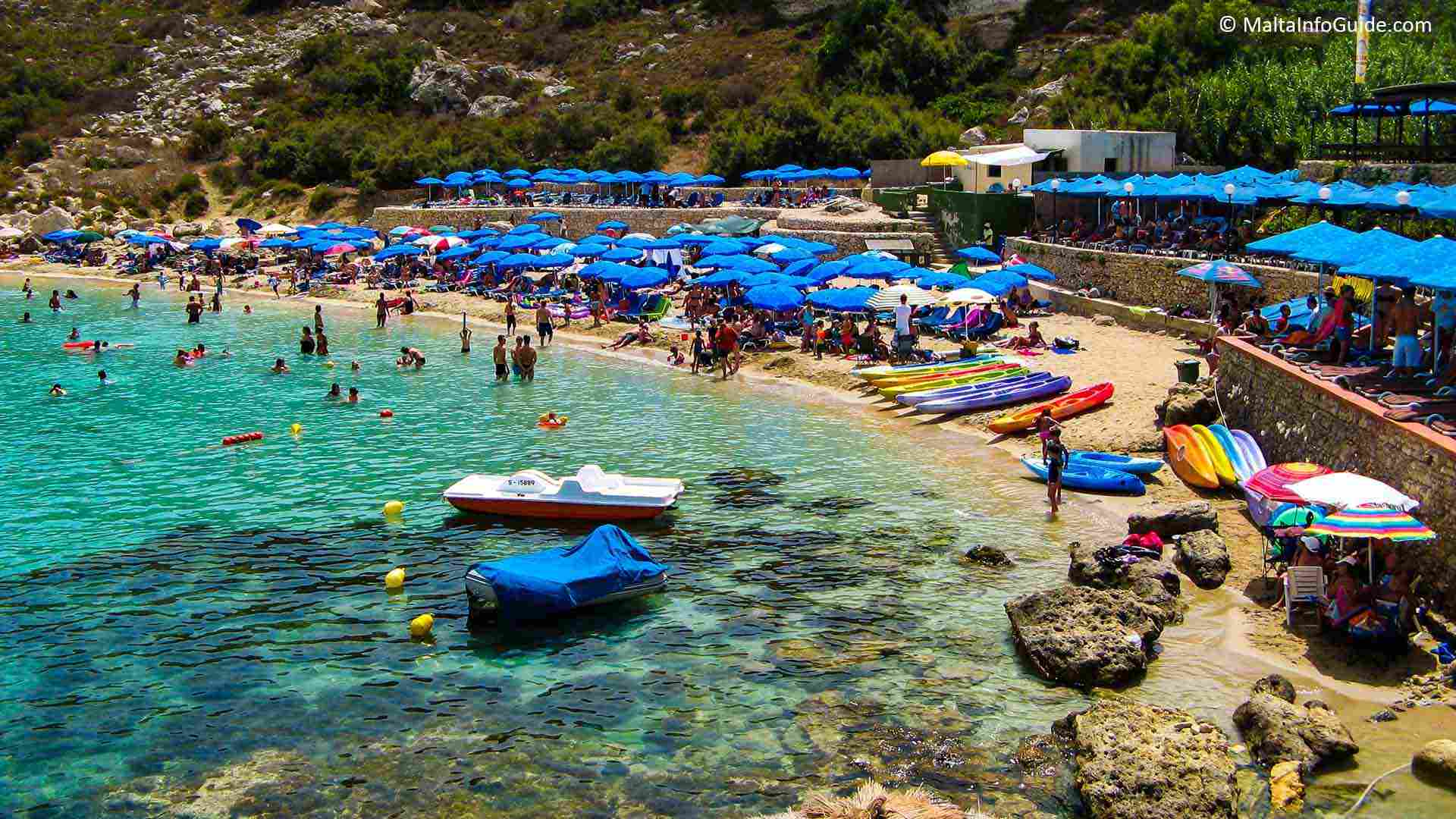 Malta swimming zones at Paradise Bay Malta