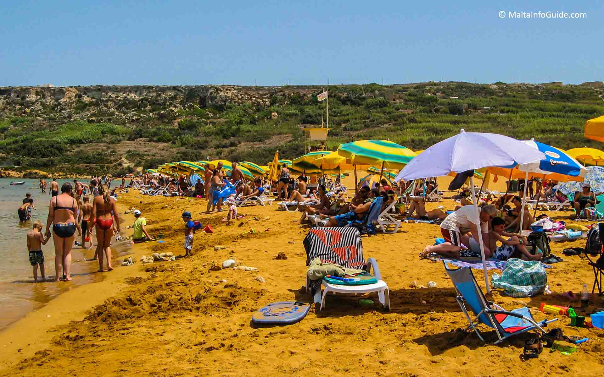 Ramla l-Hamra Bay with its golden sand, one of the top things to do in Gozo