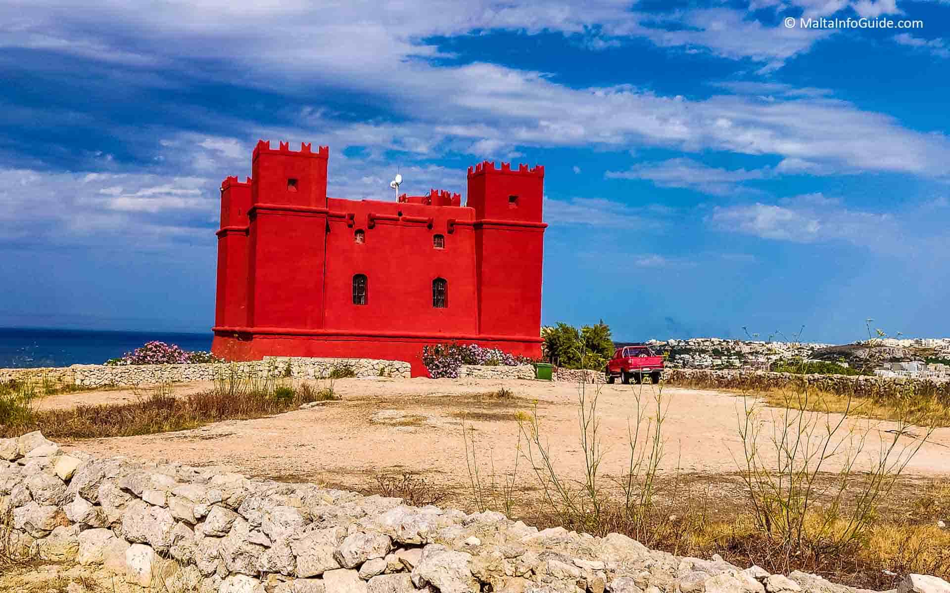 The Red tower in Mellieha.
