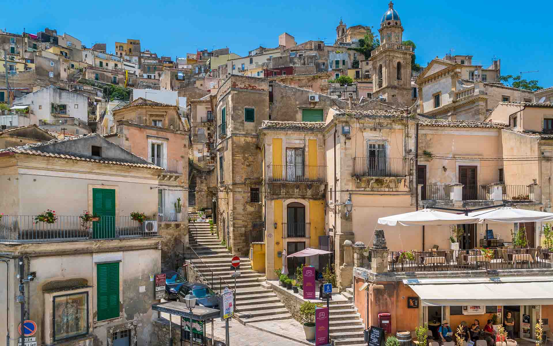 The village of Ragusa Ibla on the island of Sicily.