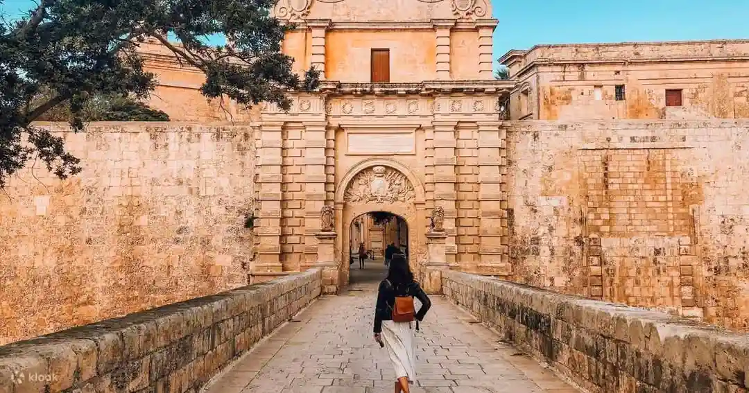 Historic Mdina entrance in Malta