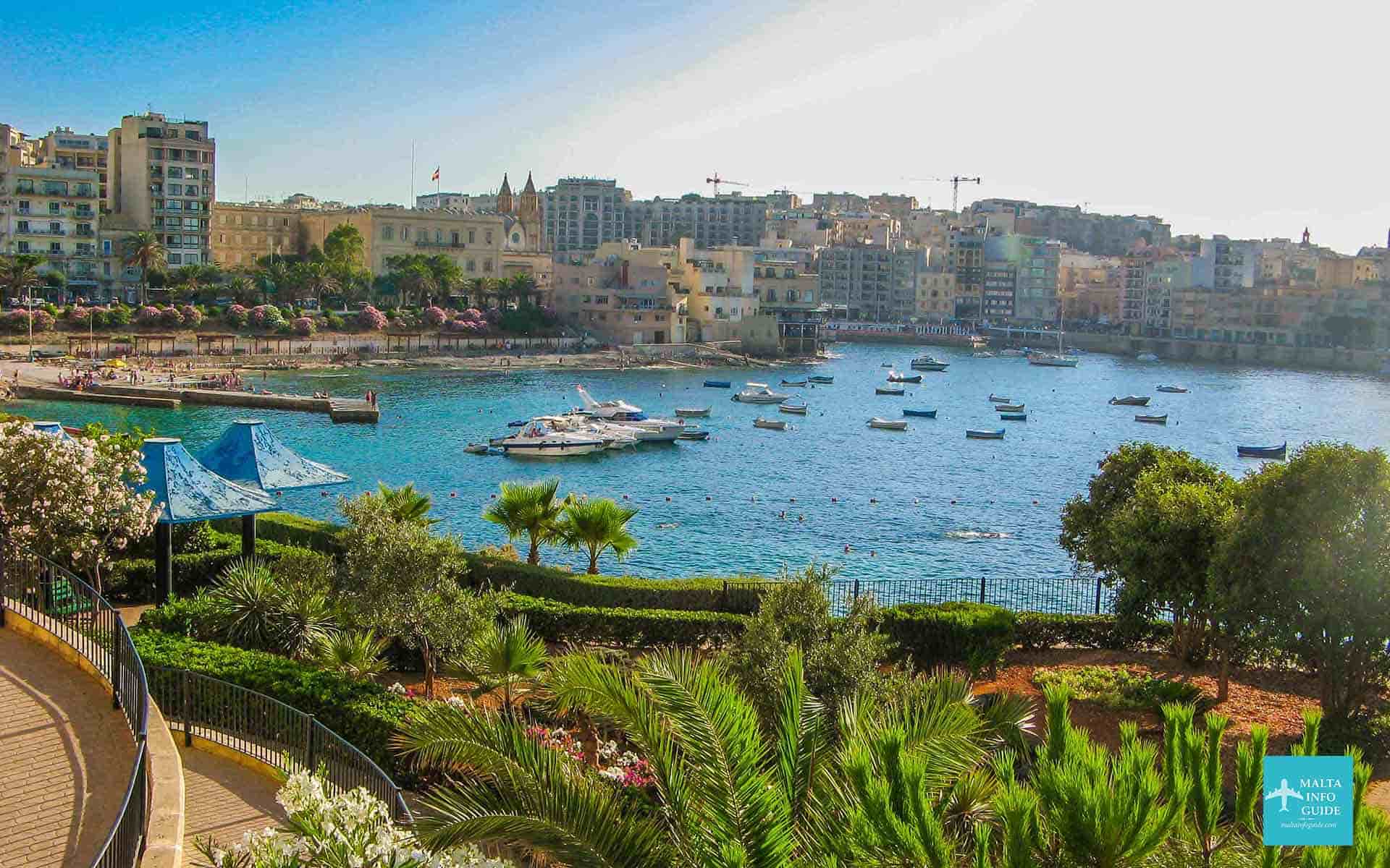 A view of Balluta from Sliema.