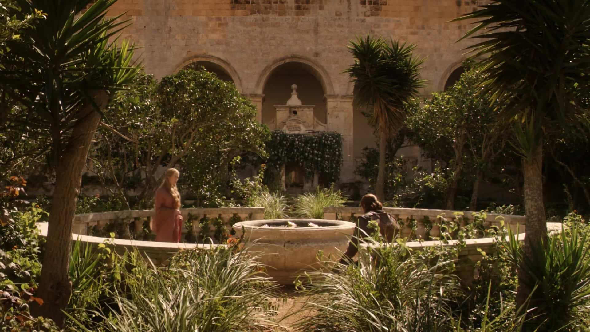 A scene at St. Dominic Convent Rabat.