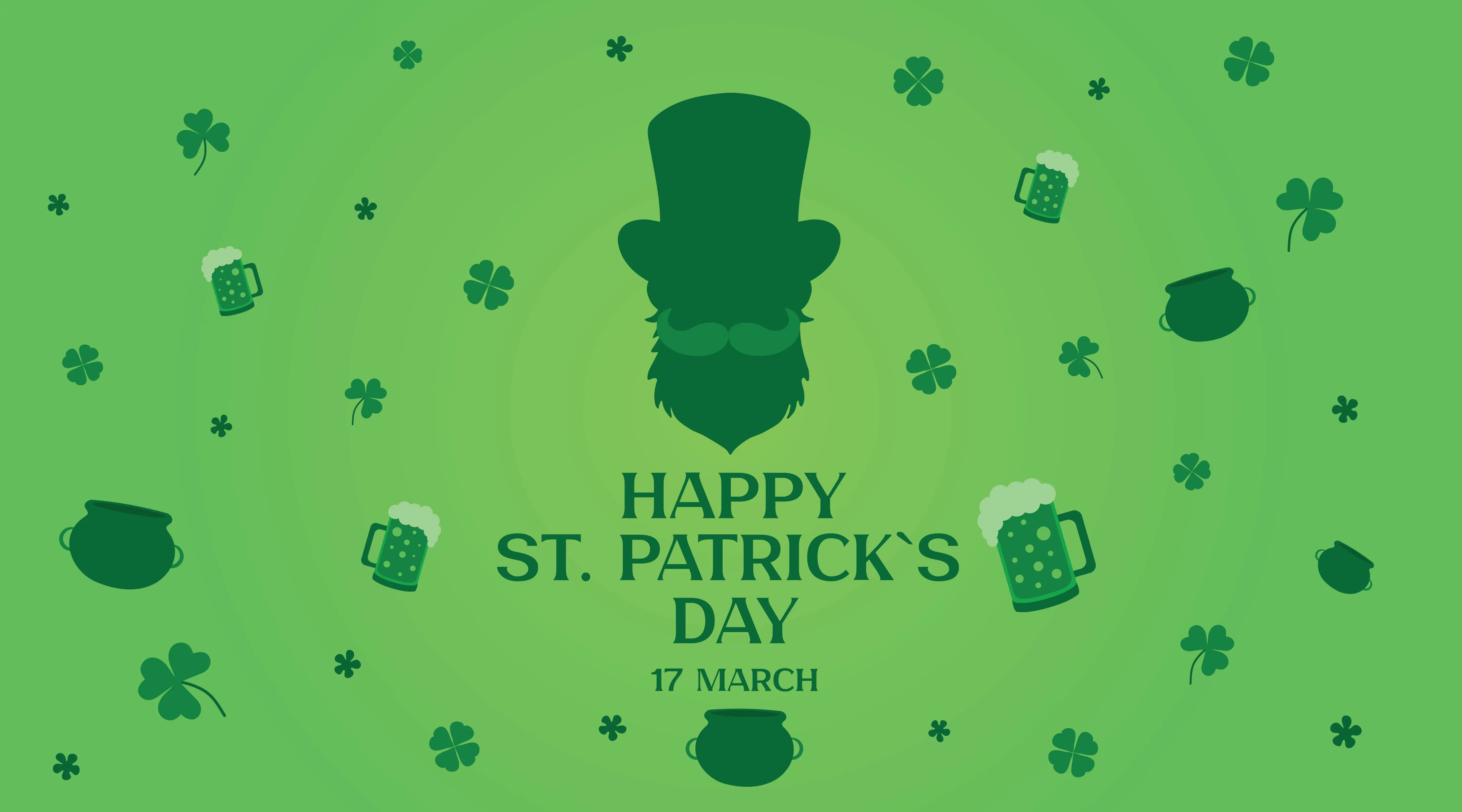 A graphic of St. Patrick's Day.