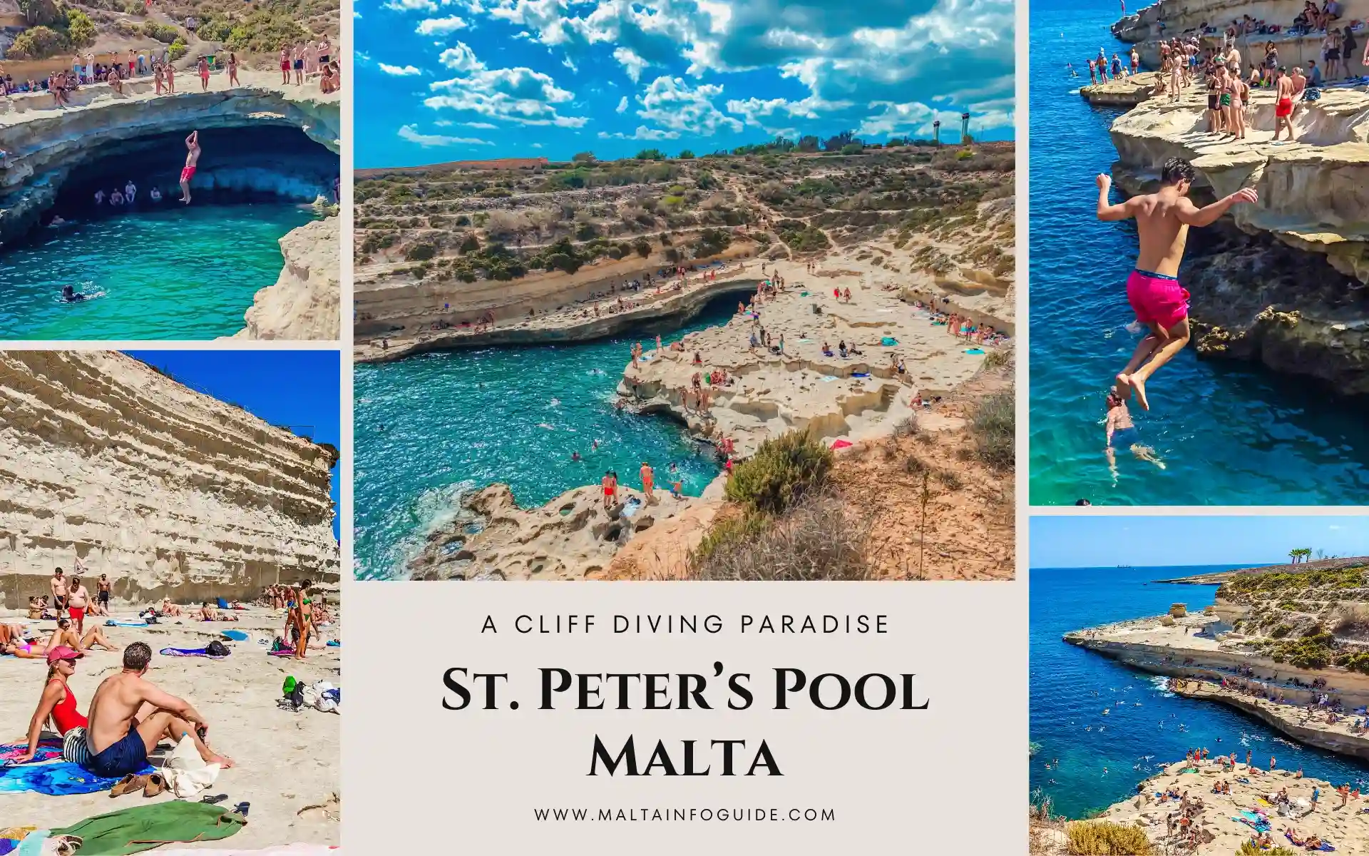Cliff Diving and Stunning Views at St. Peter’s Pool Malta.