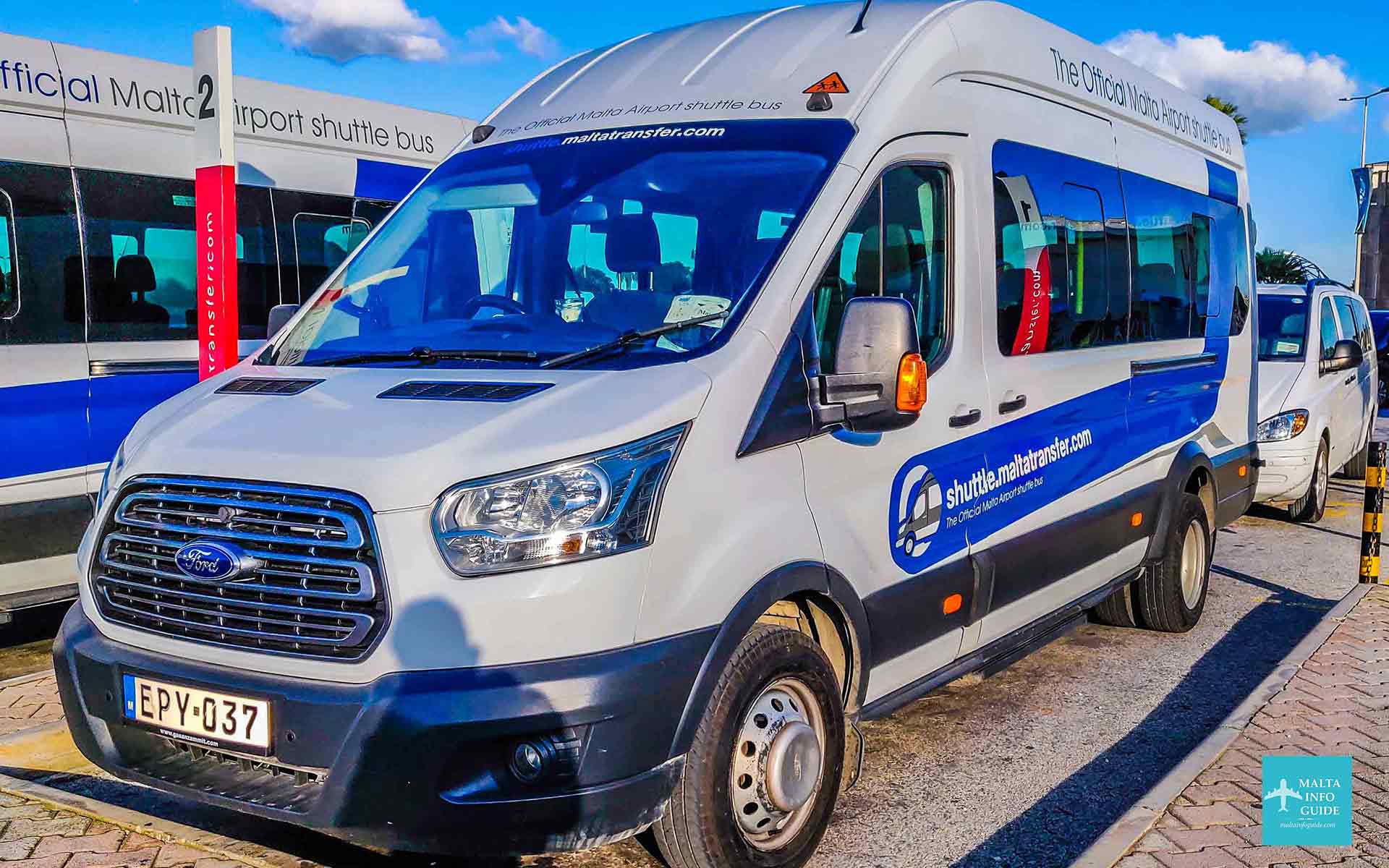 A van that is used for transfers from the airport and vice-versa.