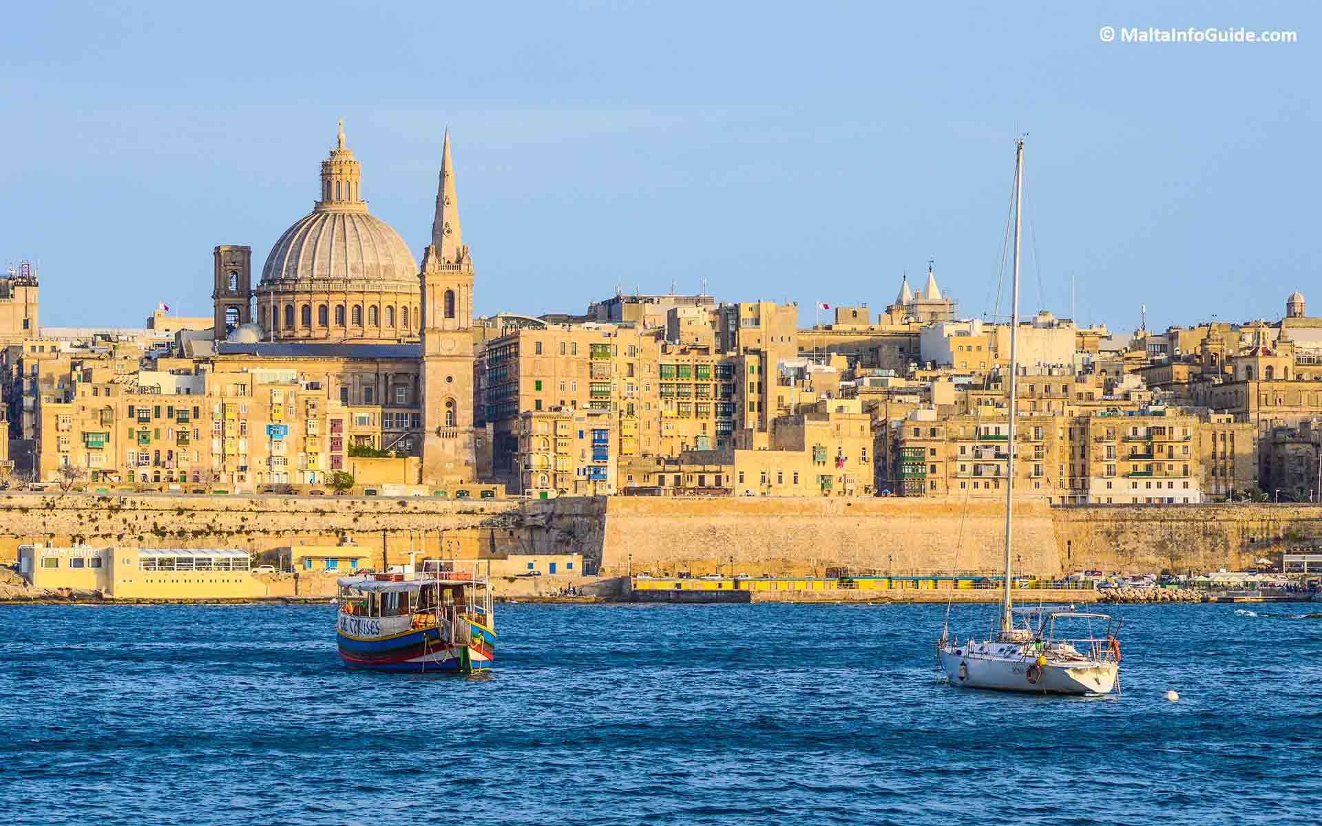 The view of Valletta from Sliema.