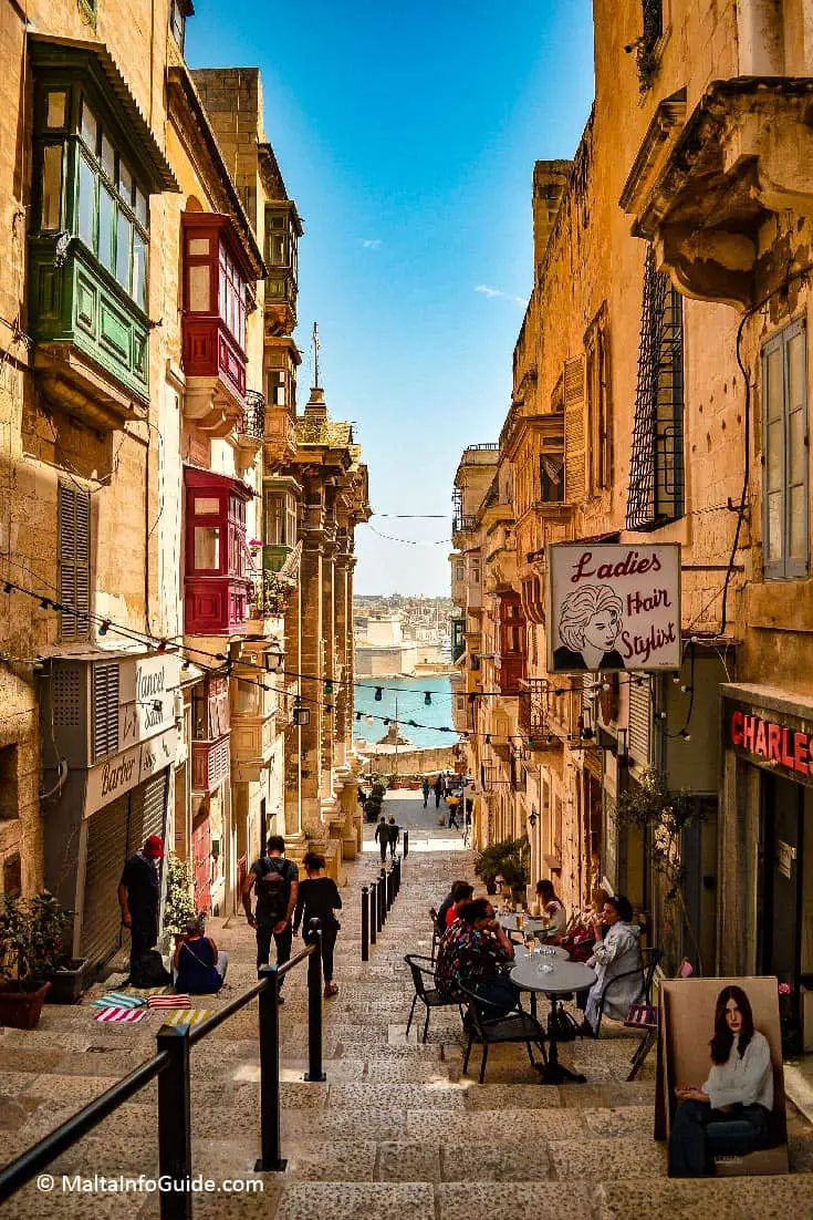 St. Lucy street. A stunning street in Valletta