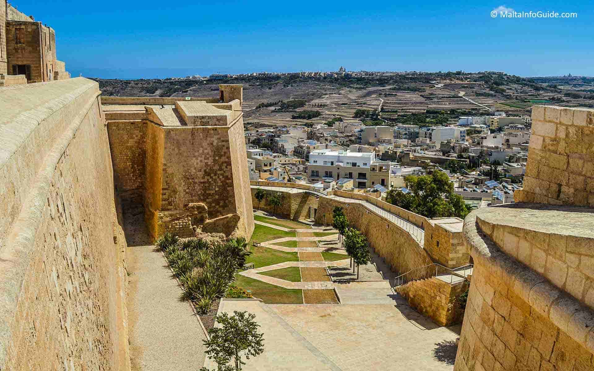 The lower area of Citadel Gozo