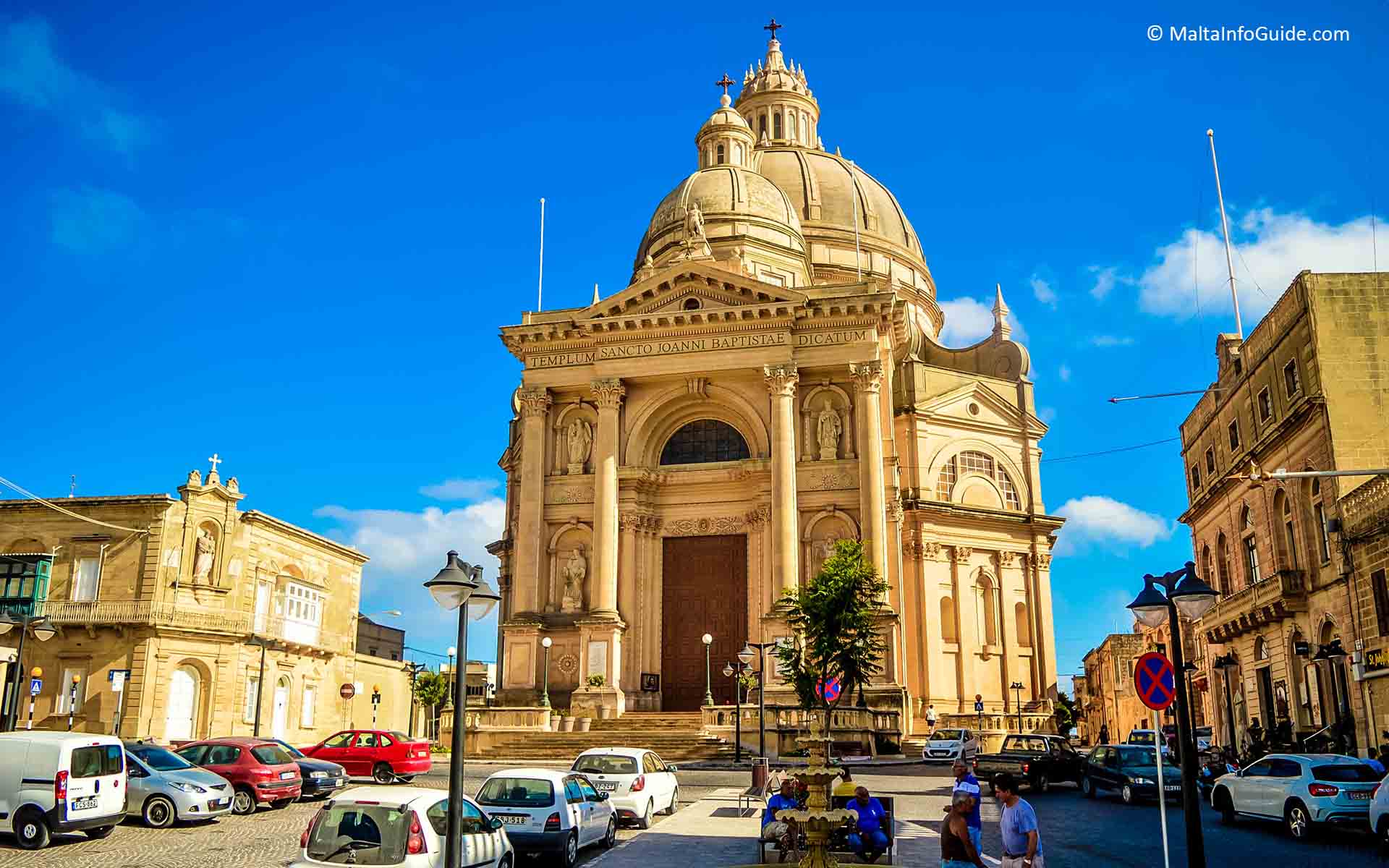 The Xewkija village domed church the largest on the island of Gozo.